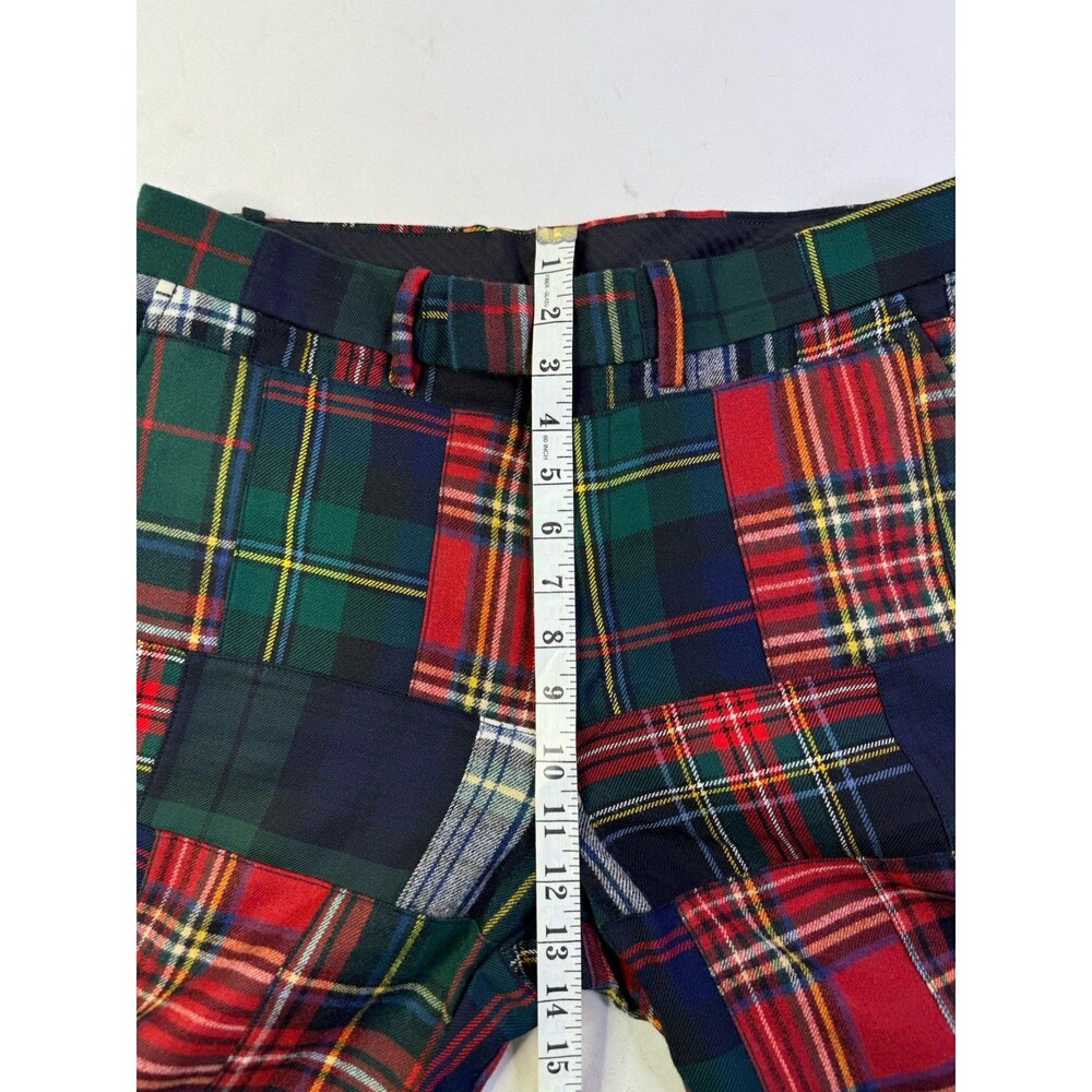 Ralph Lauren Polo Men Red Tartan Plaid Prepster Patchwork Riotous Pattern Pants - Picture 5 of 16